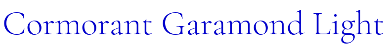 Cormorant Garamond Light 字体